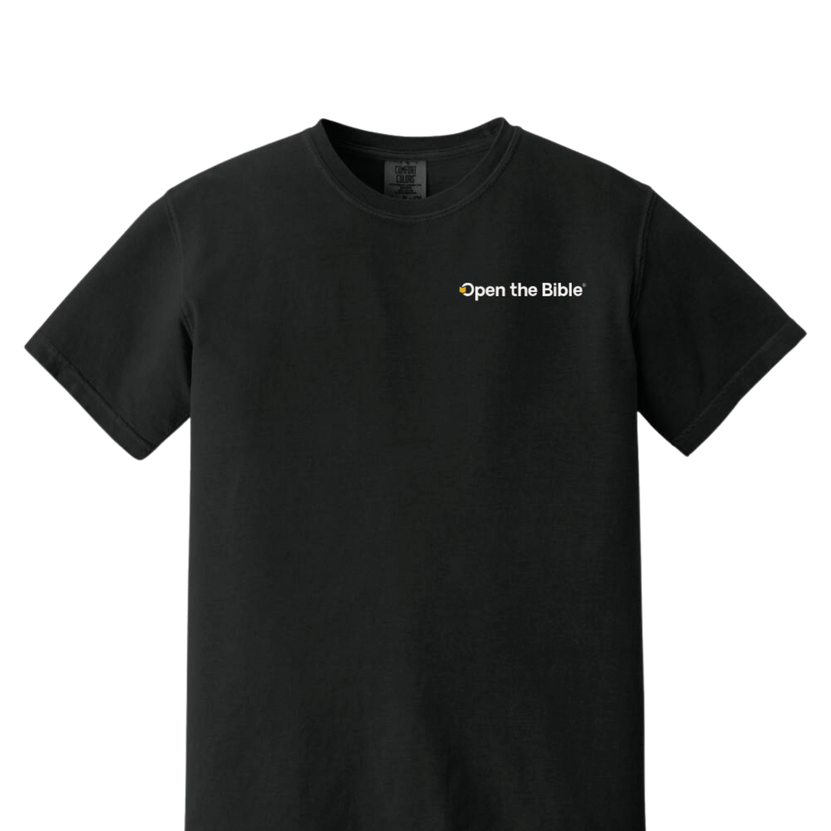 1-Open the Bible T-Shirt (Black with Front & Back Design)