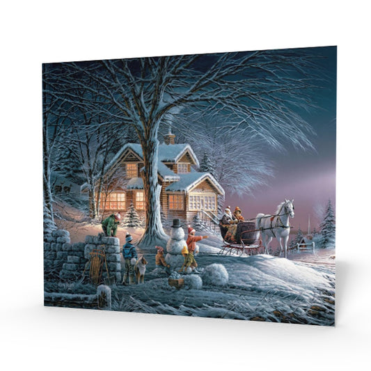 Winter Wonderland Boxed Christmas Cards (18 pack) w/ Decorative Box by Terry Redlin